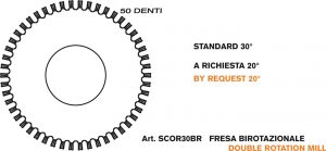 fresa birotazionale